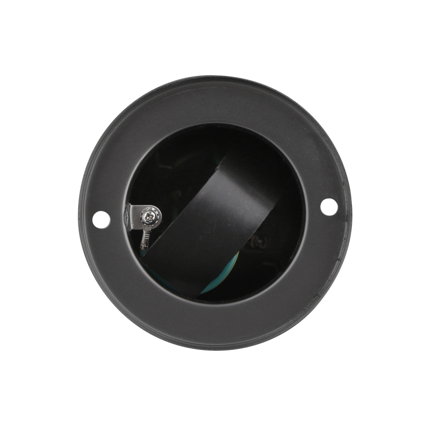 Stâlp exterior cu prize 2x 230V IP44, negru, rotund