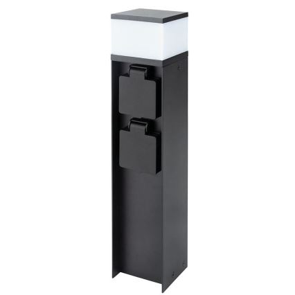 Lampă de exterior cu 2 socluri, 1xG9/11W/230V, IP44, neagră