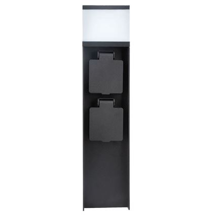 Lampă de exterior cu 2 socluri, 1xG9/11W/230V, IP44, neagră