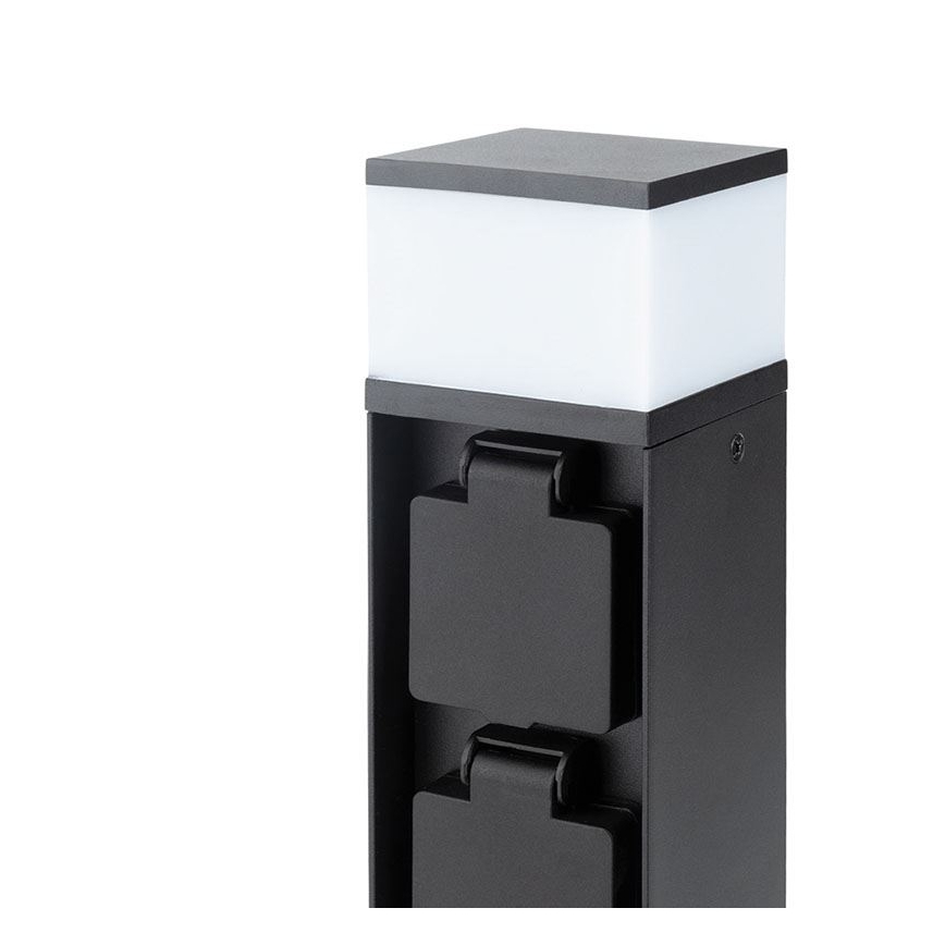 Lampă de exterior cu 2 socluri, 1xG9/11W/230V, IP44, neagră