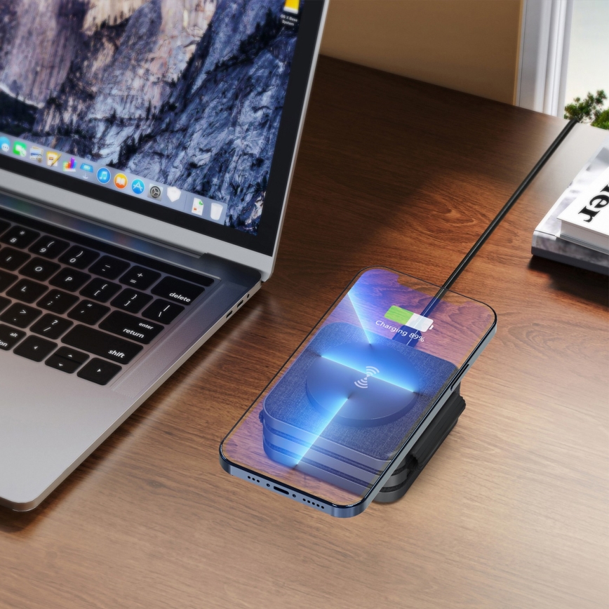 Stație de încărcare wireless 3-în-1 15 W