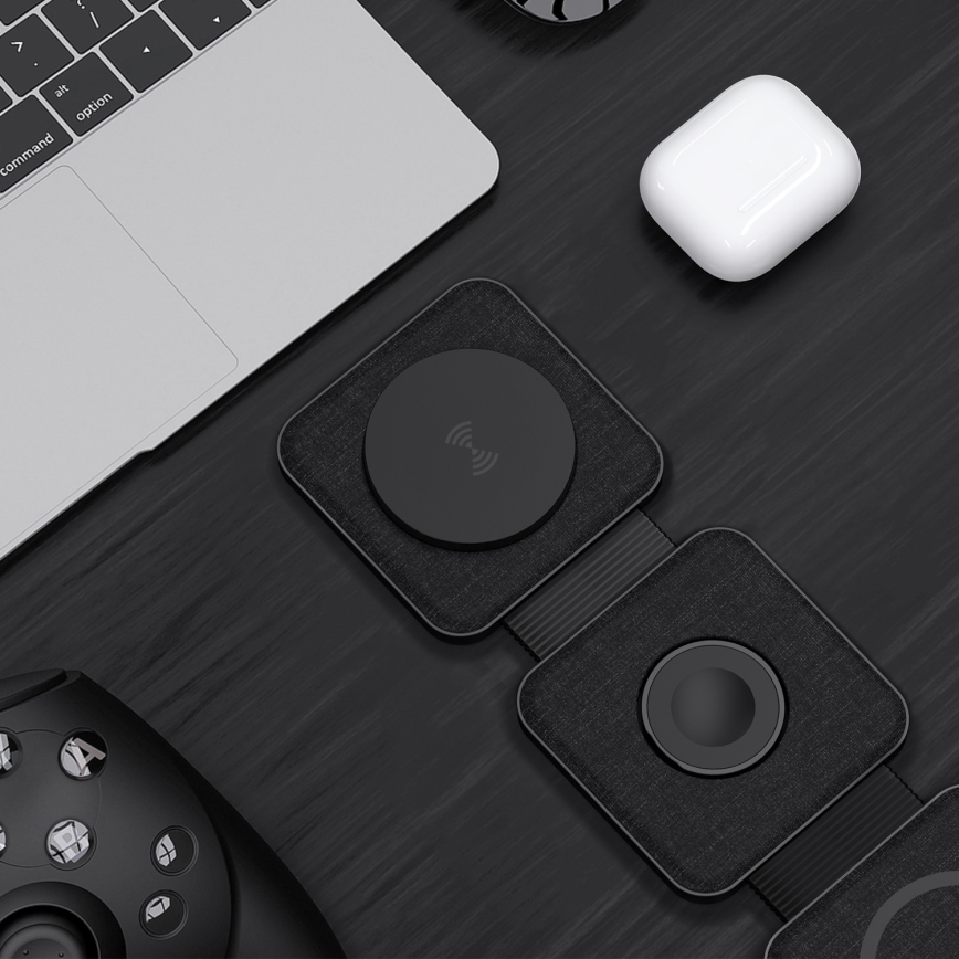 Stație de încărcare wireless 3-în-1 15 W