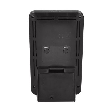 Stație meteo cu ecran LCD, 2xAA + 2xAA, negru