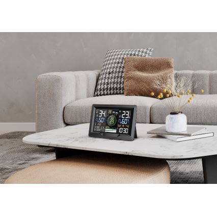 Stații meteo profesionale cu ecran LCD color 5V/2xAA + 3xAA + 2xAA Wi-Fi Tuya