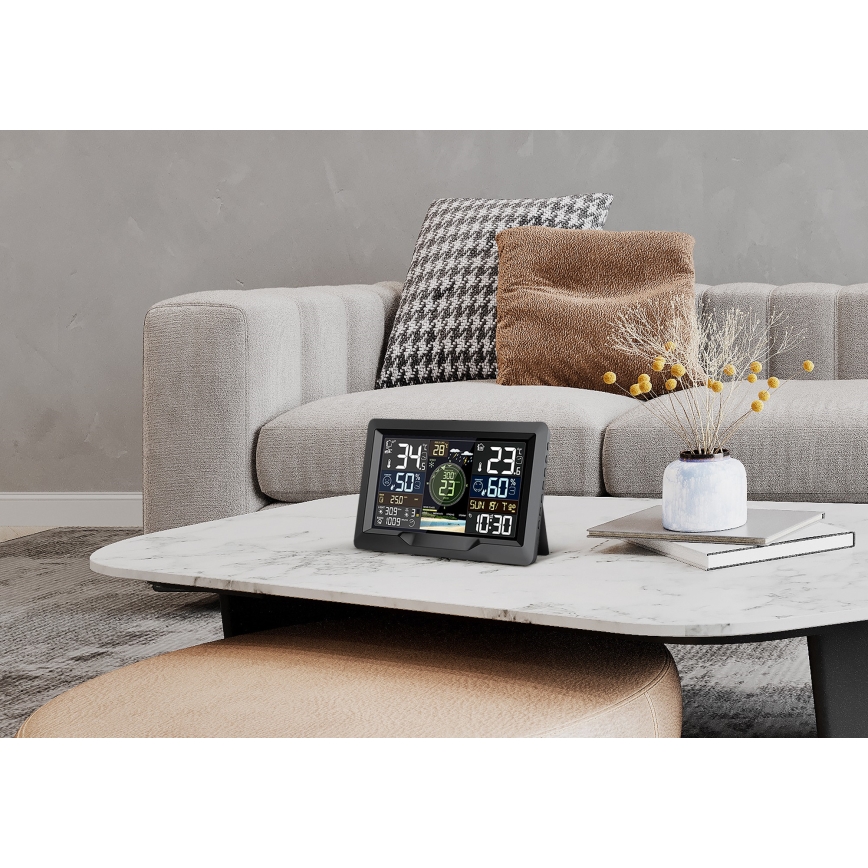 Stații meteo profesionale cu ecran LCD color 5V/2xAA + 3xAA + 2xAA Wi-Fi Tuya