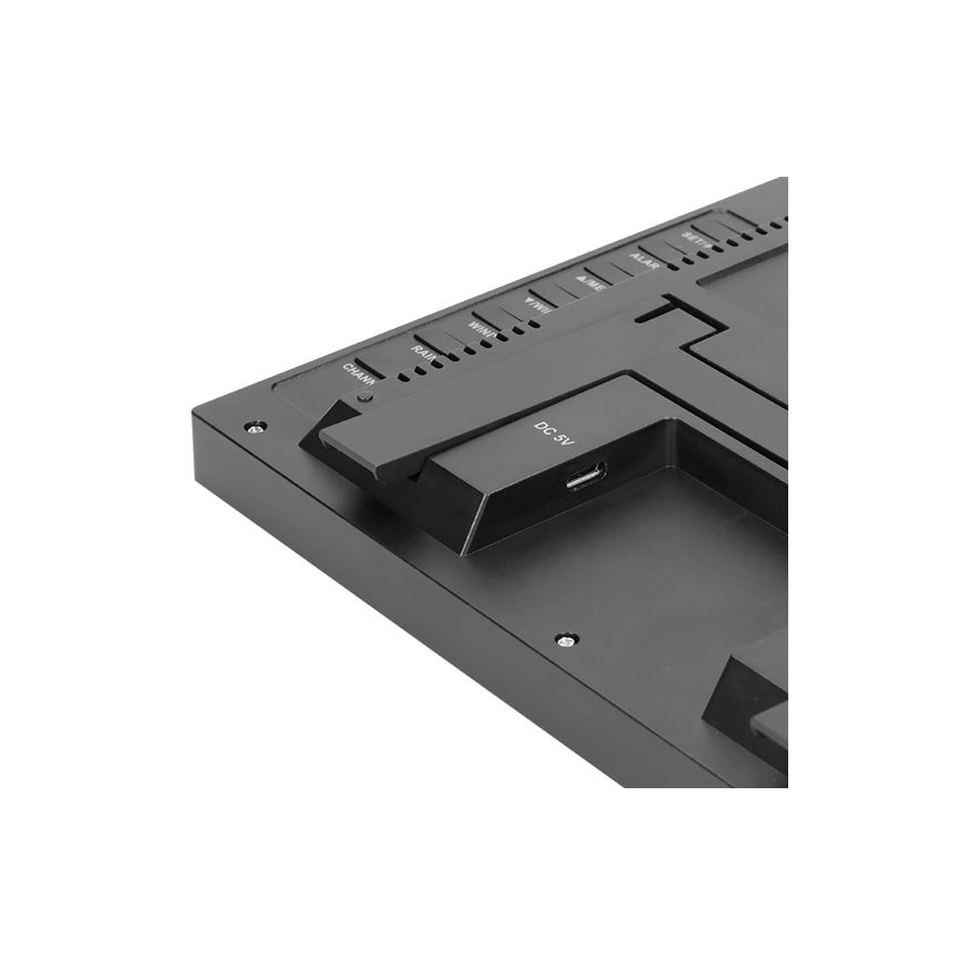 Stație meteo profesională cu ecran LCD 5V/2xAA + 3xAAA și Wi-Fi