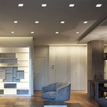 Panou LED încastrat 30x30 cm, 24W, 230V, 3000/4000/6000K, alb