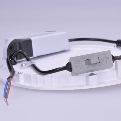 Panou LED încastrat 30x30 cm, 24W, 230V, 3000/4000/6000K, alb