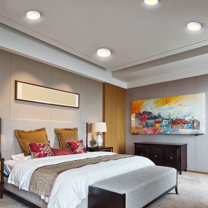 Plafonieră LED 12W, 230V, 3000/4000/6000K, diam. 17 cm, albă