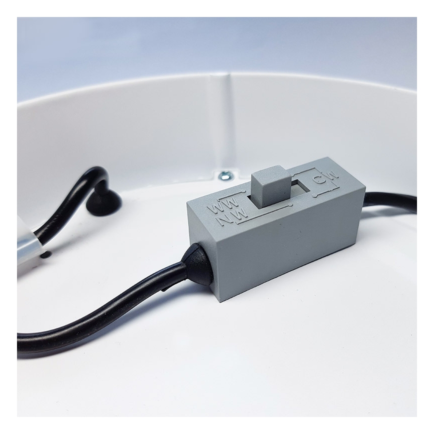 Plafonieră LED 24W, 230V, 3000/4000/6000 K, 30 x 30 cm, albă