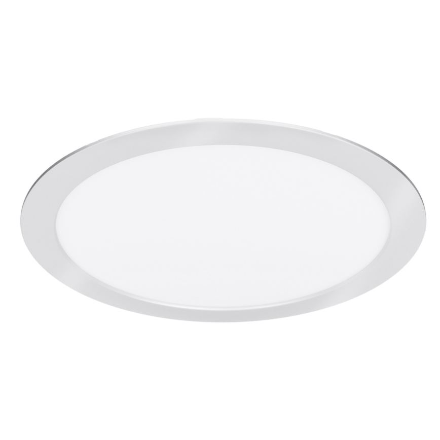 Panou LED 2în1 pentru montaj aparent/încastrat, 18W, 230V, 3000/4000/6000K, Ø 22,5 cm, IP54, argintiu