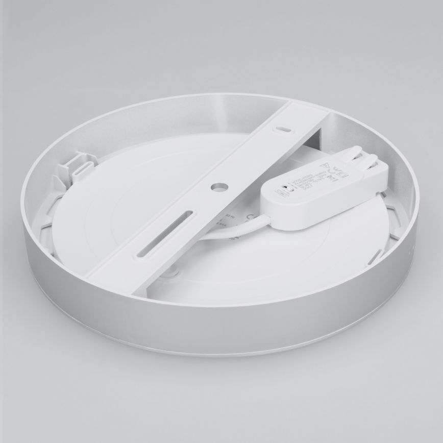 Panou LED aplicat/încastrat 2-în-1, 18 W, 230 V, 3000/4000/6000 K, Ø 22,5 cm, IP54, alb