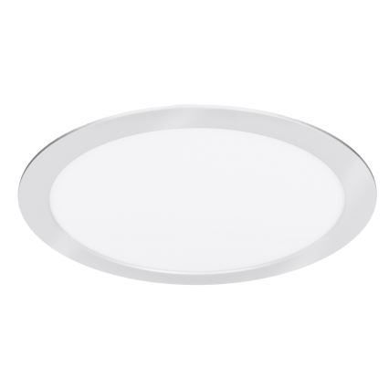 Panou LED 2 în 1, aplicat/încastrat, 24W/230V, 3000/4000/6000K, Ø 30 cm, IP54, argintiu