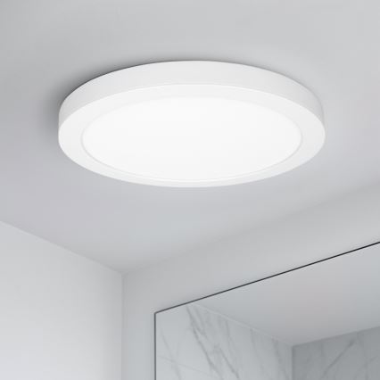 Panou LED 2-în-1 pentru montare aplicată/încastrată 24W/230V 3000/4000/6000K Ø 30 cm IP54 alb