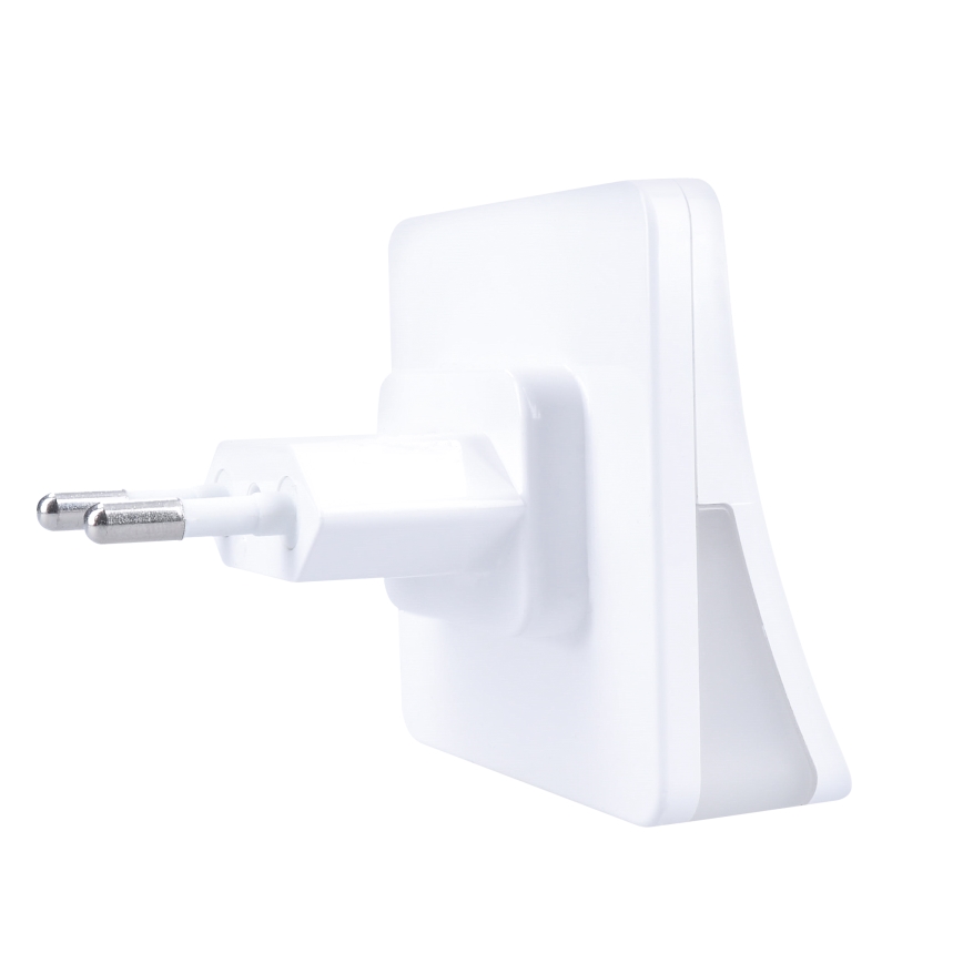 Lumină de orientare LED cu senzor de amurg pentru priză LED/0,5W/230V 3000K