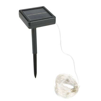 Ghirlandă decorativă solară cu LED, 3,7V, 800 mAh, 22 m