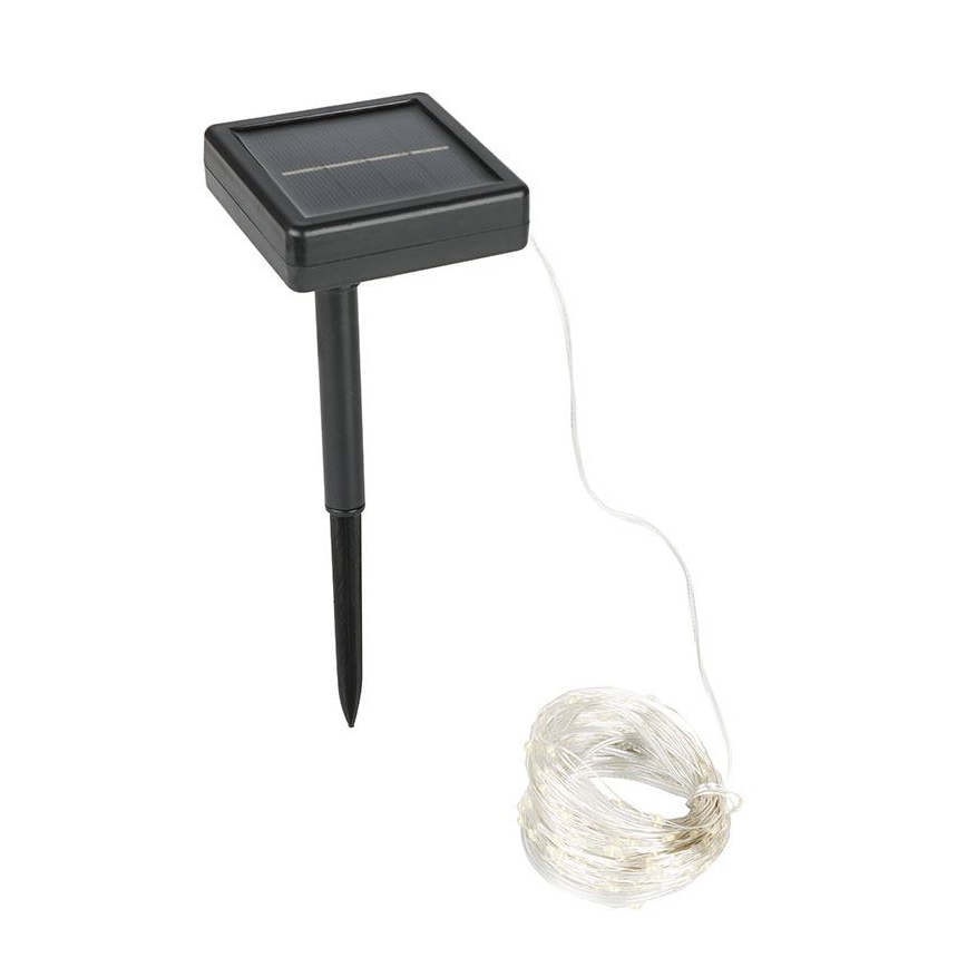 Ghirlandă decorativă solară cu LED, 3,7V, 800 mAh, 22 m