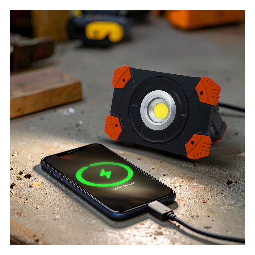 Reflector reîncărcabil cu LED/10W/3,7V 4400 mAh