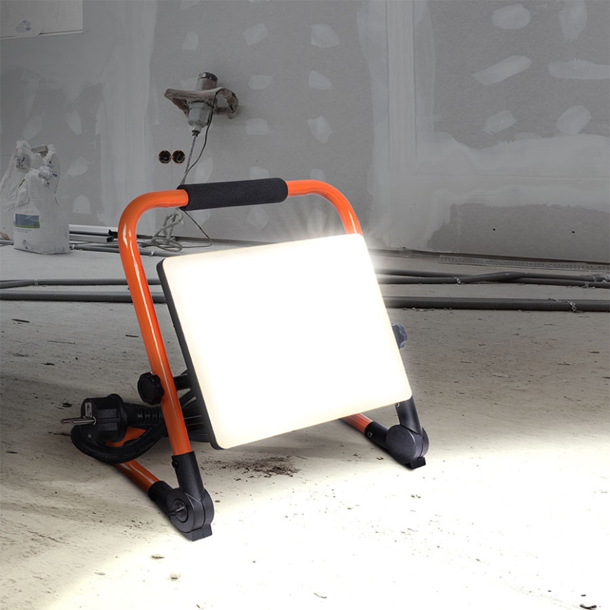 Proiector LED cu stativ, 50W, 230V, 4000K, IP65