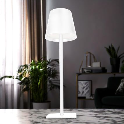Lampă de birou LED tactilă, reîncărcabilă și reglabilă LUCCA, LED/3,7V 3000/4000/6500K 2000 mAh albă