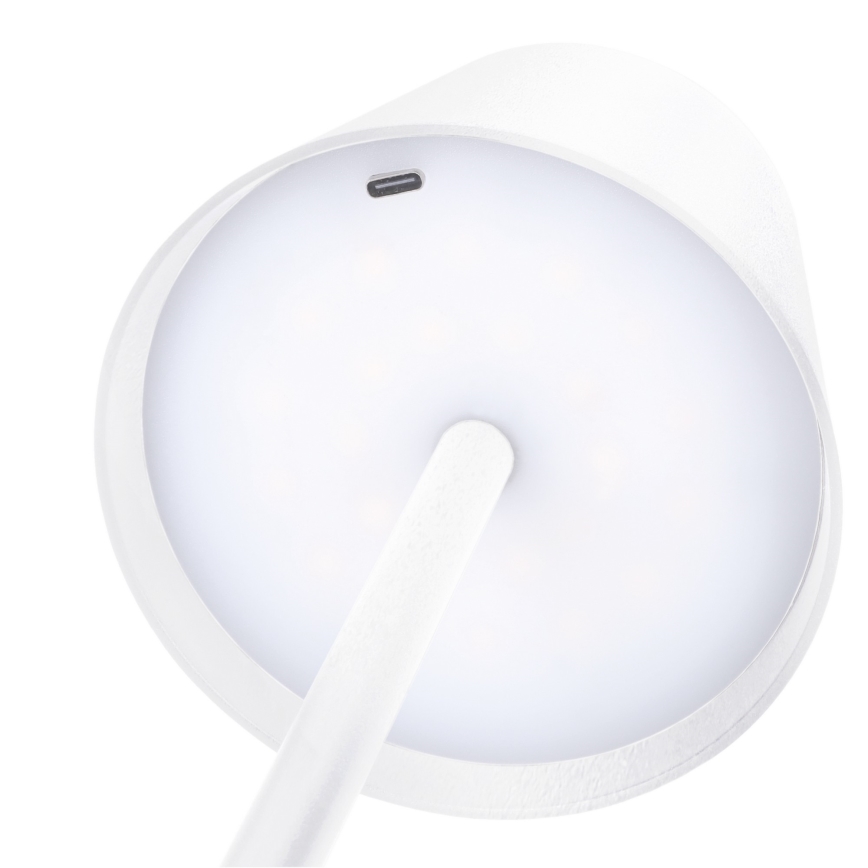 Lampă de birou LED tactilă, reîncărcabilă și reglabilă LUCCA, LED/3,7V 3000/4000/6500K 2000 mAh albă