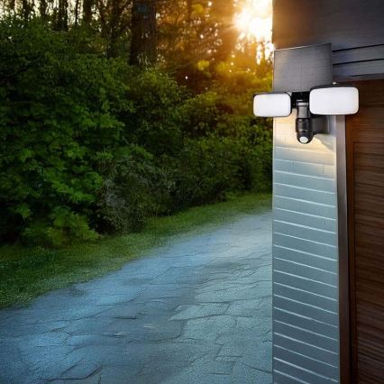 Proiector solar LED cu senzor LED/9W/3,7V 3600 mAh IP54