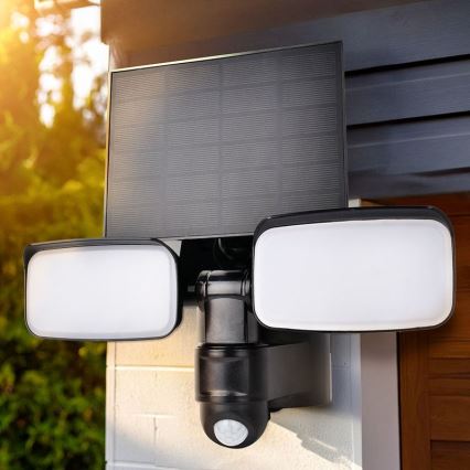 Proiector solar LED cu senzor LED/9W/3,7V 3600 mAh IP54