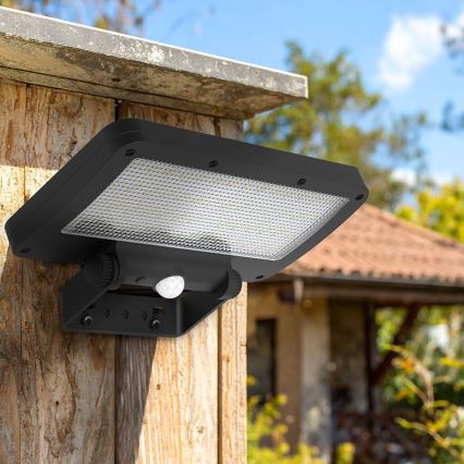 Proiector solar LED cu senzor LED/5W/3,7V 1500 mAh IP54