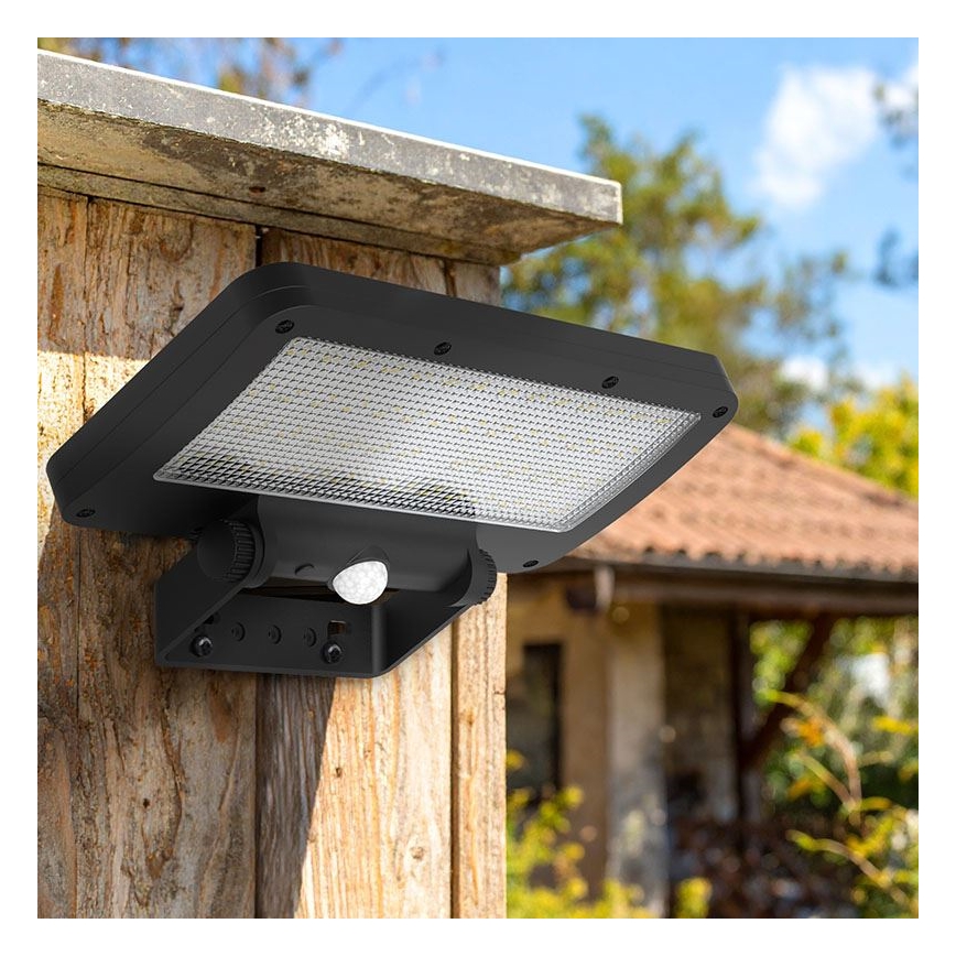 Proiector solar LED cu senzor LED/5W/3,7V 1500 mAh IP54