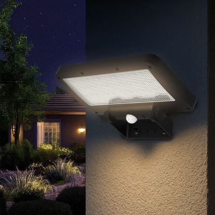 Proiector solar LED cu senzor LED/5W/3,7V 1500 mAh IP54