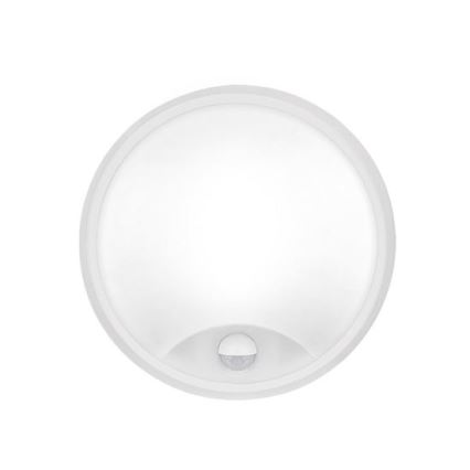 Aplică LED de exterior pentru perete, cu senzor 2-în-1, 20W, 230V, 3000/4000/6500K, IP65, Ø 22 cm