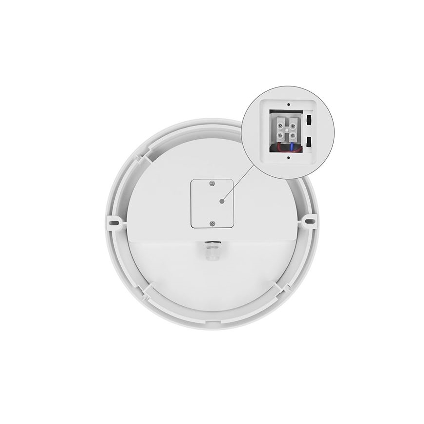 Aplică LED de exterior pentru perete, cu senzor 2-în-1, 20W, 230V, 3000/4000/6500K, IP65, Ø 22 cm