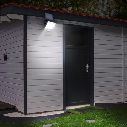 Proiector solar LED cu senzor de mișcare LED/11W/3,7V 4400mAh 3000K/4000K/6500K IP54