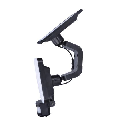 Proiector solar LED cu senzor de mișcare LED/11W/3,7V 4400mAh 3000K/4000K/6500K IP54