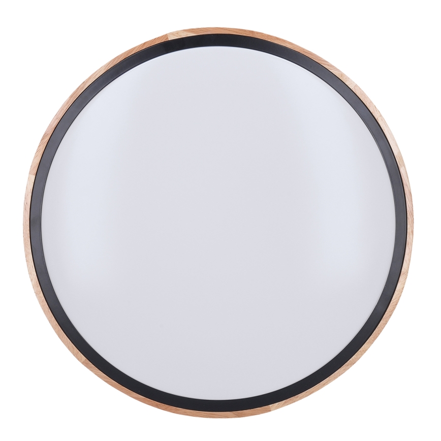 Lumină de plafon LED reglabilă IRON OAK LED/60W/230V 3000-6500K, stejar, diametru 51 cm + telecomandă