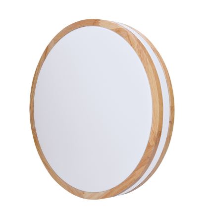 Lumină de plafon LED dimabilă WOODY LED/60W/230V 3000-6500K stejar Ø 50 cm + telecomandă