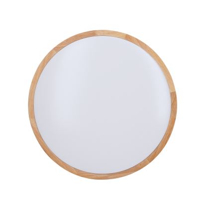 Lumină de plafon LED dimabilă SOLID OAK LED/48W/230V 3000-6500K stejar Ø 39 cm + telecomandă