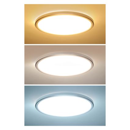Plafonieră LED pentru baie ACATE, 18W/230V, 3000/4000/6000K, Ø 22 cm, IP54