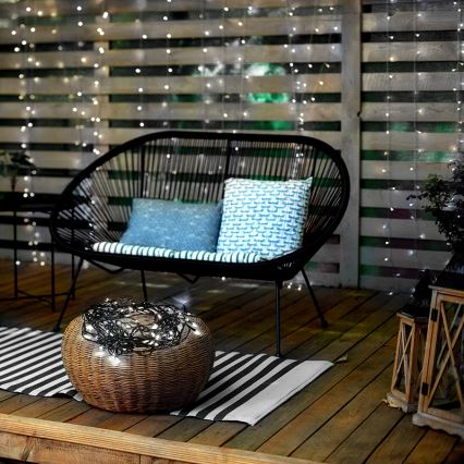 Ghirlandă luminoasă LED de exterior pentru Crăciun 100xLED/8 funcții IP44 13m alb rece