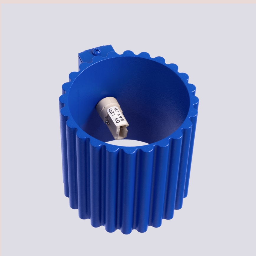 Aplica de perete AURA 1xG9/10W/230V albastră