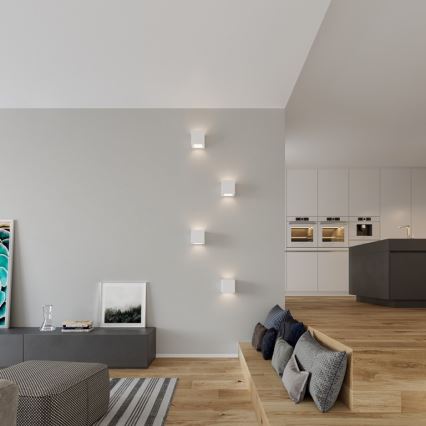 Sollux SL.0005 - Aplică perete LEO 1xE27/60W/230V alb