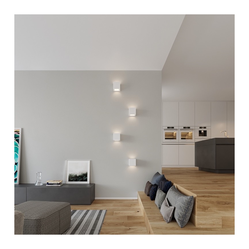 Sollux SL.0005 - Aplică perete LEO 1xE27/60W/230V alb