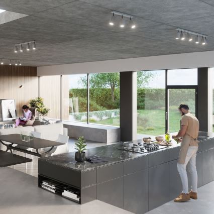 Spot de iluminat MERIDA 2xGU10/40W/230V gri