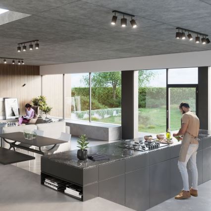 Spot de iluminat MERIDA 6xGU10/40W/230V negru