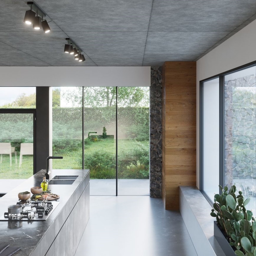 Spot de iluminat MERIDA 6xGU10/40W/230V negru