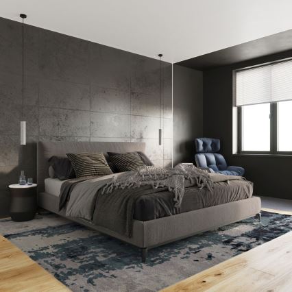 Candelabru suspendat pe cablu LUVO 1xGU10/40W/230V beton/negru