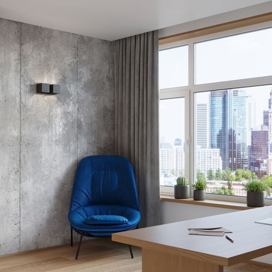 Aplica de perete QUAD 2xG9/40W/230V negru