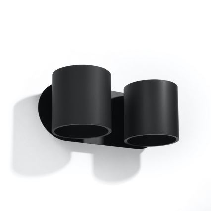 Aplica de perete cu spot ORBIS 2xG9/40W/230V negru