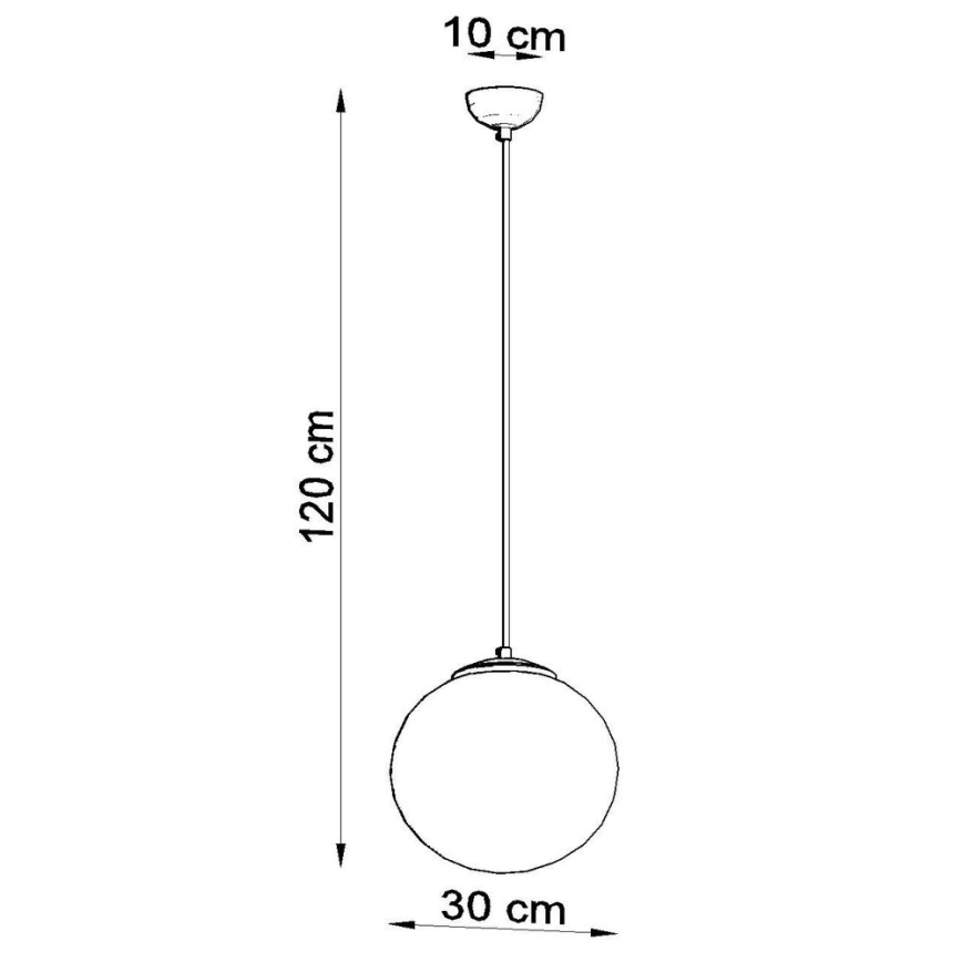 Lustră suspendată pe cablu TOYA 1xE27/60W/230V Ø 30 cm alb/auriu