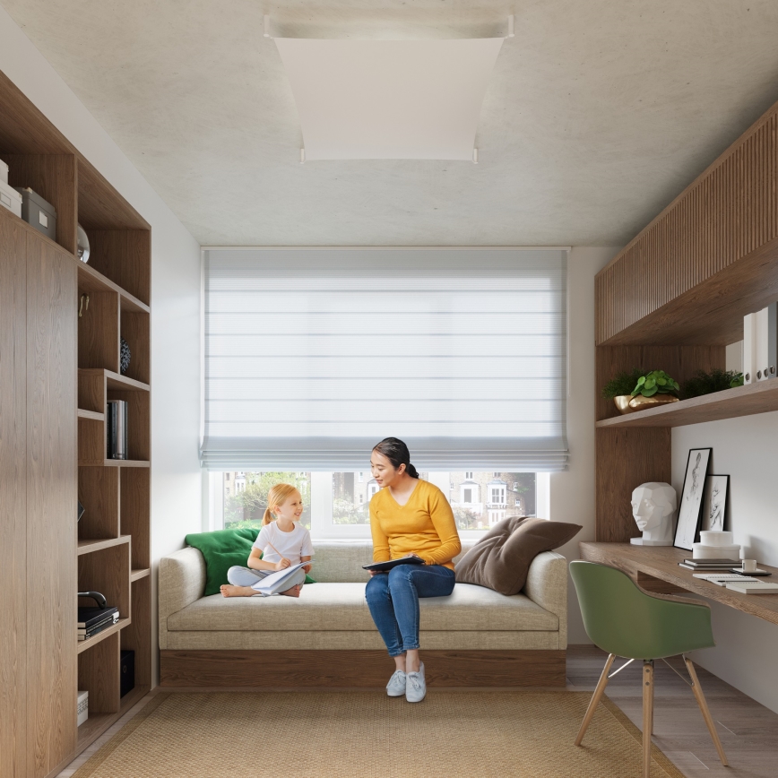 Plafonieră LED LUNA 2xG13/8,5W/230V 80x105 cm albă